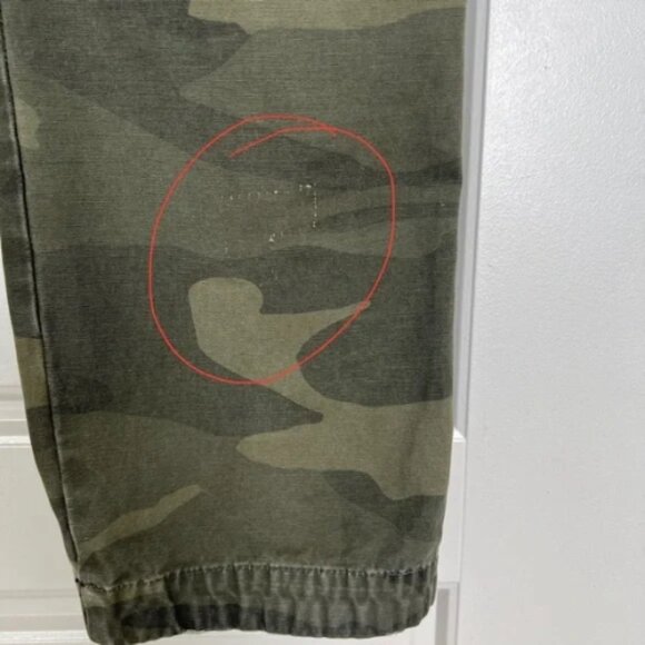 Abercrombie‎ Fitch Rustin Athletic Slim Cargo Pants Green Camo 32 x 30 *see note - Picture 11 of 11